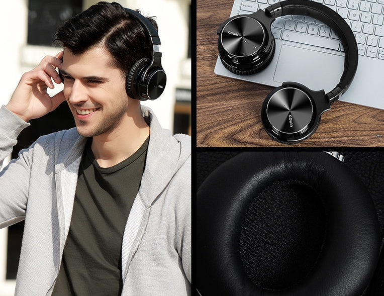 Wireless Bluetooth Headset - Stereo Gaming Headphones with Call Function