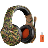 Professional Wireless Gaming Headset with Noise Reduction & Rotatable Microphone