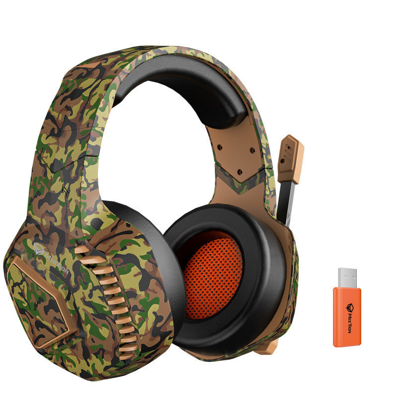 Professional Wireless Gaming Headset with Noise Reduction & Rotatable Microphone