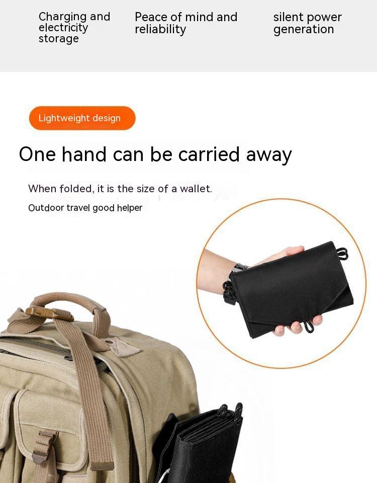 Premium Solar Charging Panel - Portable Outdoor Power Bank Solution