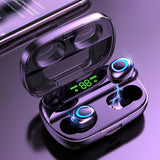 Premium Bluetooth 5.0 Wireless Earbuds with Digital Display - Waterproof Sports Headphones