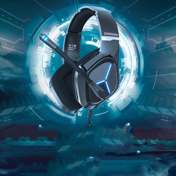 Professional Gaming Headset with Microphone - 50mm Drivers for PC PS4 Xbox