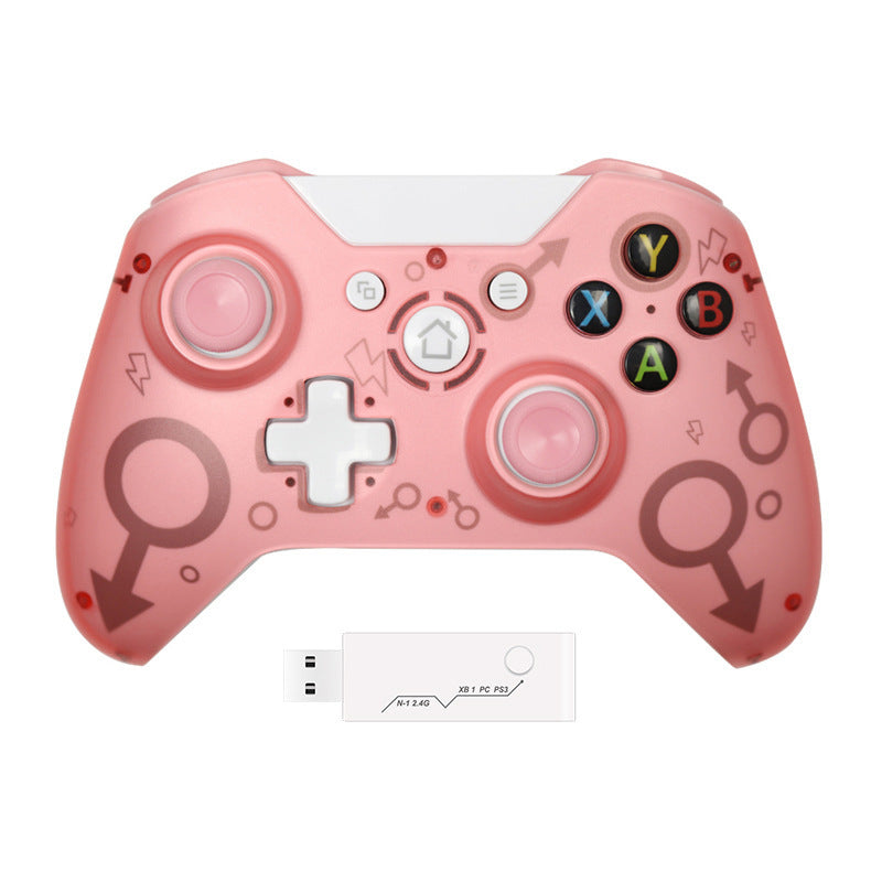 Wireless Gaming Controller N1 - 2.4G Xbox One Compatible Gamepad with Dual Motor Vibration