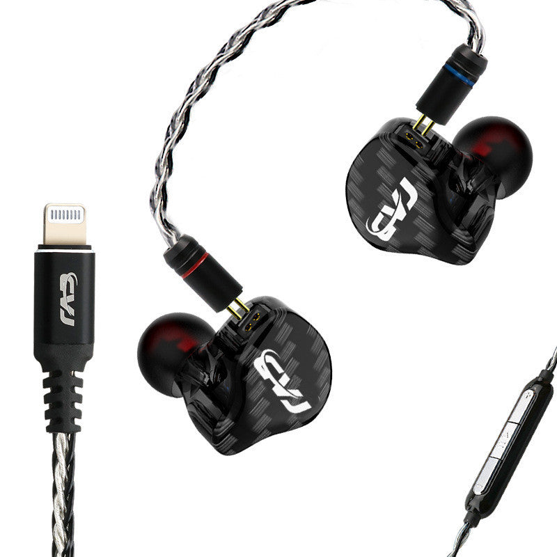 Lightning Interface Ring Iron HiFi In-Ear Headphones - Professional Audio Experience