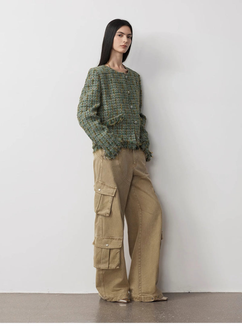 Heavy Washed Personalized Distressed American Streetwear Cocoon Jeans