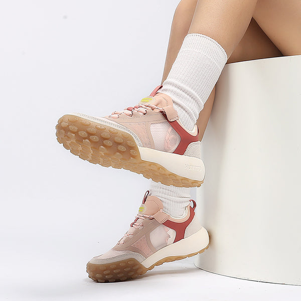 Women's Fashion Outdoor Casual Shoes - Comfortable Walking Sneakers with Tether Closure