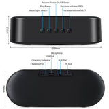Premium Wireless Bluetooth Speaker - 6W Dual Speakers with 6H Playtime