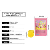 Turmeric Acid Cleansing Pad Gentle Cleansing Skin Care To Reduce Acne Face Brightening Delicate Pores