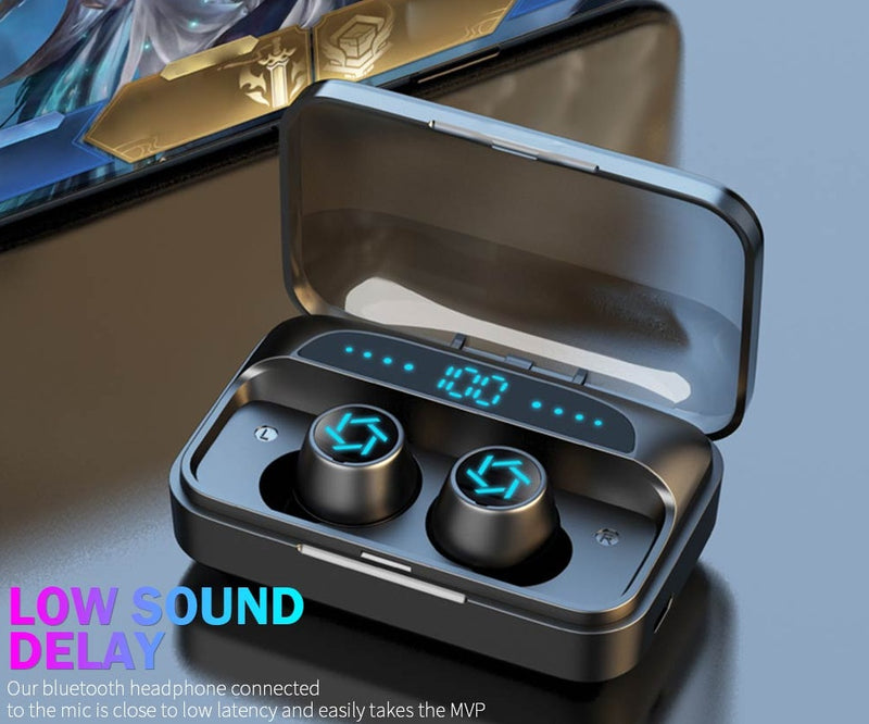 Wireless Bluetooth 5.0 Earbuds with Touch Control & Charging Case