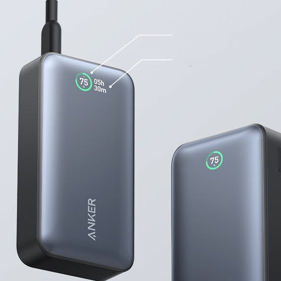 30W Digital Display Power Bank - Large Capacity Portable Mobile Charger
