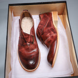 Elegant Cowhide Leather Heightened Casual Women's Shoes