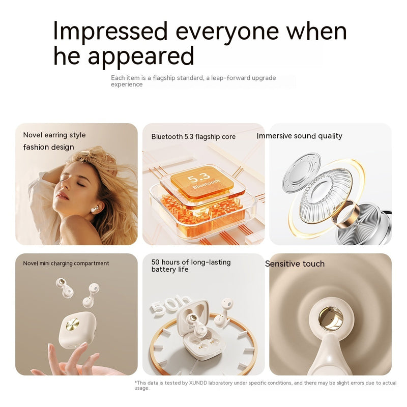 Premium Wireless Bluetooth Earbuds with Ultra-Long Battery Life - V5.3 Bass Headphones
