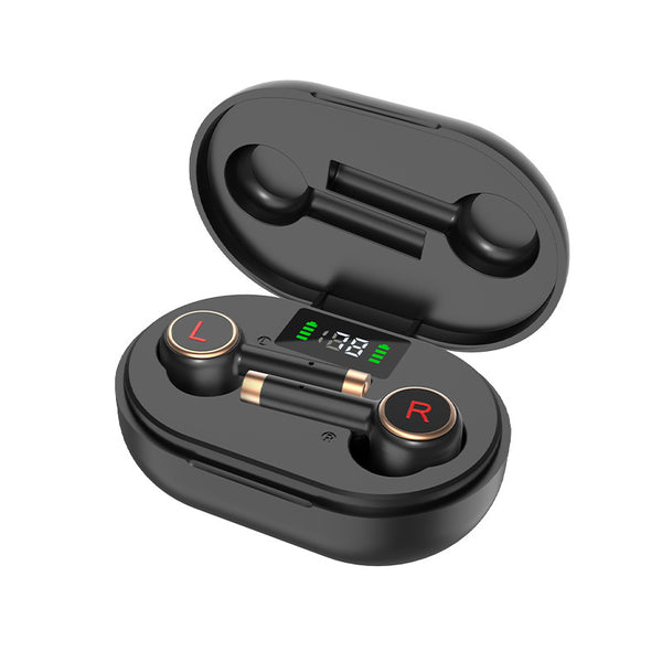 Wireless Bluetooth 5.0 Sports Earbuds with 15M Range & Battery Display - Premium Sound Quality