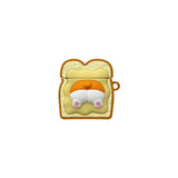 Adorable Corgi Toast Silicone AirPods Case - Cute Cartoon Wireless Earphone Protection
