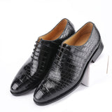 Sophisticated Genuine Leather Oxford Dress Shoes for Men