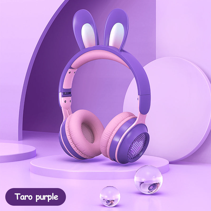 Luminous Cat Ear Bluetooth Headphones - Wireless RGB Gaming Headset for Kids & Adults