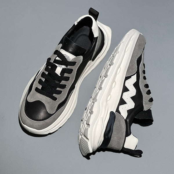 Premium Lightweight Elevated Casual Shoes - Men's High-Heel Comfort Footwear