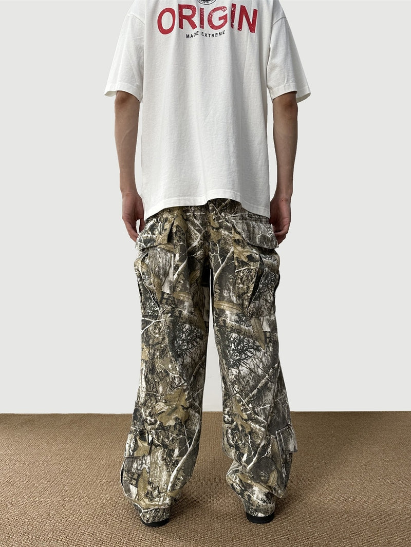 Tactical Camouflage Cargo Overalls - Loose Fit Military Style Workwear