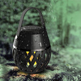 Waterproof Flame Effect Bluetooth Speaker - Portable LED Torch Light with 3D Fire Ambiance