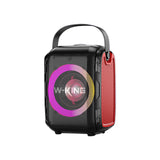 Wireless Bluetooth Speaker with LED Light Ring - Portable Full Frequency Audio System