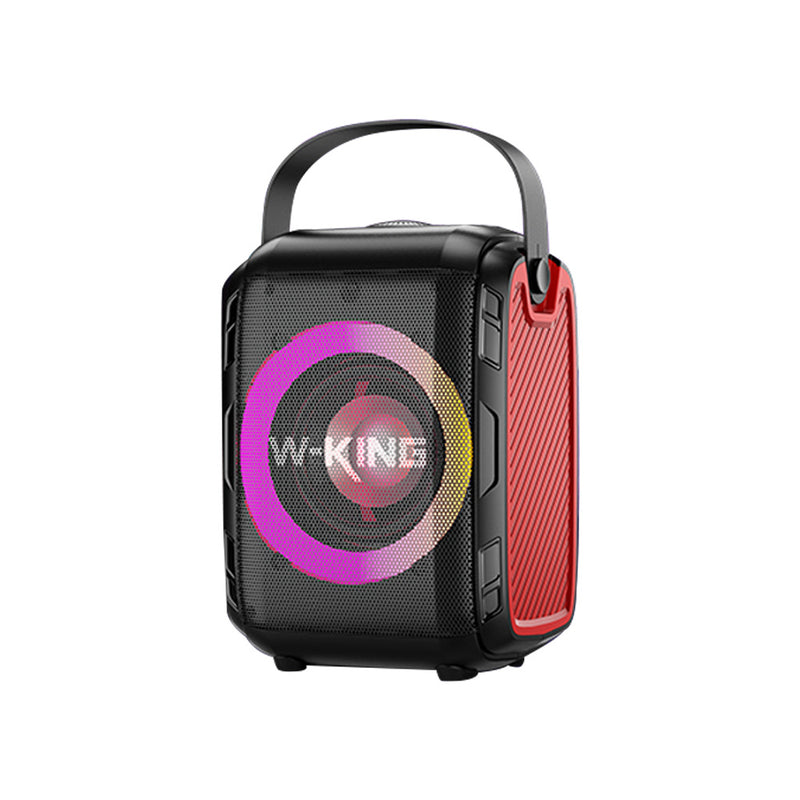 Wireless Bluetooth Speaker with LED Light Ring - Portable Full Frequency Audio System