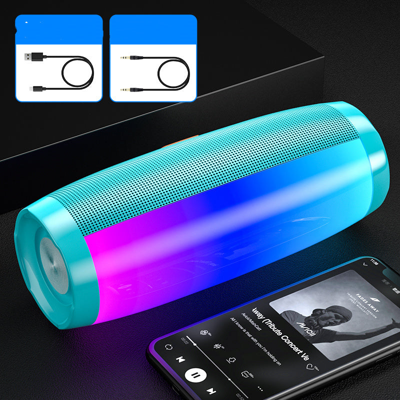 Premium Bluetooth Speaker - Wireless Portable Audio with LED Lights & Subwoofer