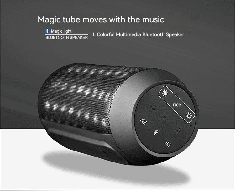 Wireless Bluetooth Speaker with Extra Bass & LED Lights - Portable Audio System