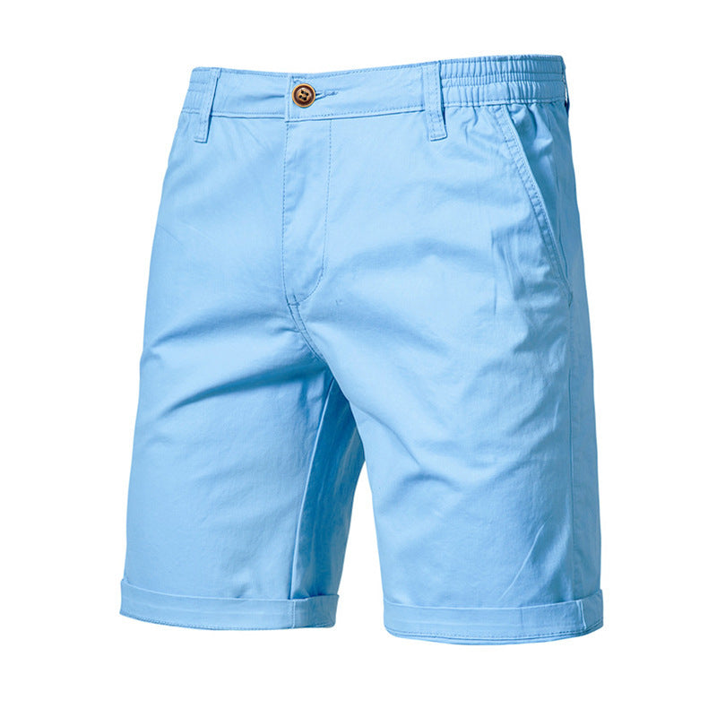 Casual Cotton Cropped Pants - Straight Slim Fit Men's Summer Shorts