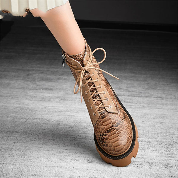 Premium Men's Vintage British Style Heightening Fashion Boots - Genuine Sheepskin with Side Zipper