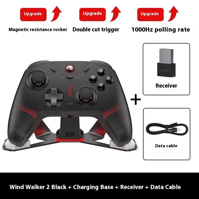 Ultimate Gaming Controller with Wireless Charging Base - Multi-Platform Compatible