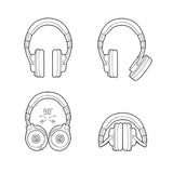 Professional ATH-M40x Monitor Headphones - Studio Quality HIFI Audio