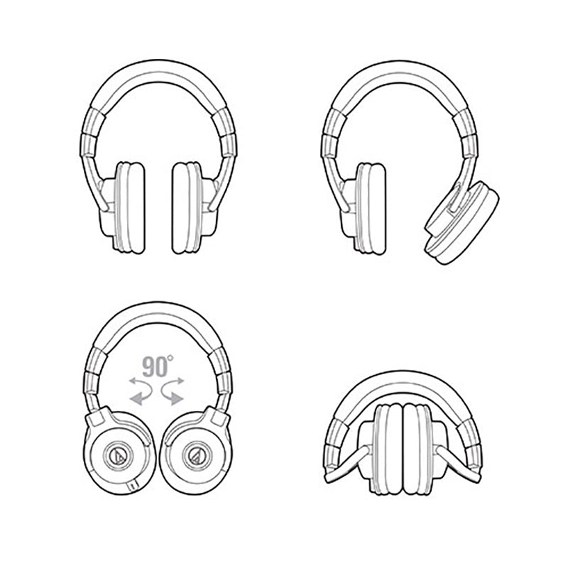 Professional ATH-M40x Monitor Headphones - Studio Quality HIFI Audio