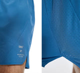 Men's Athletic Running Shorts - Four-Point Stretch Training Shorts with Laser Punching Technology