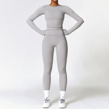 Women's Premium Brushed Yoga Set - Quick-Dry Fitness Tracksuit