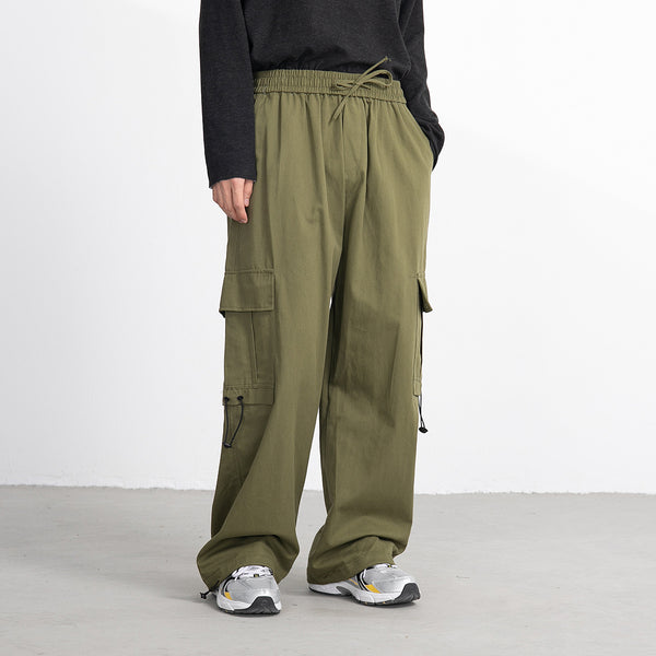 Military Style Cargo Overalls with Multi-Pocket Design - Army Green XXL