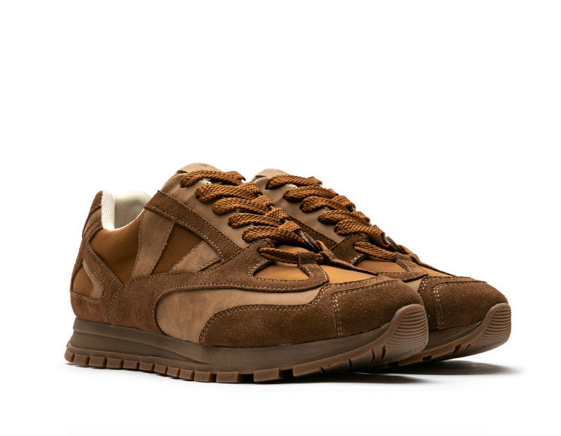 Men's Retro Forest Adventure Mesh Sneakers - High-Top Breathable Sports Casual Shoes