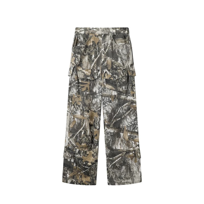 Tactical Camouflage Cargo Overalls - Loose Fit Military Style Workwear
