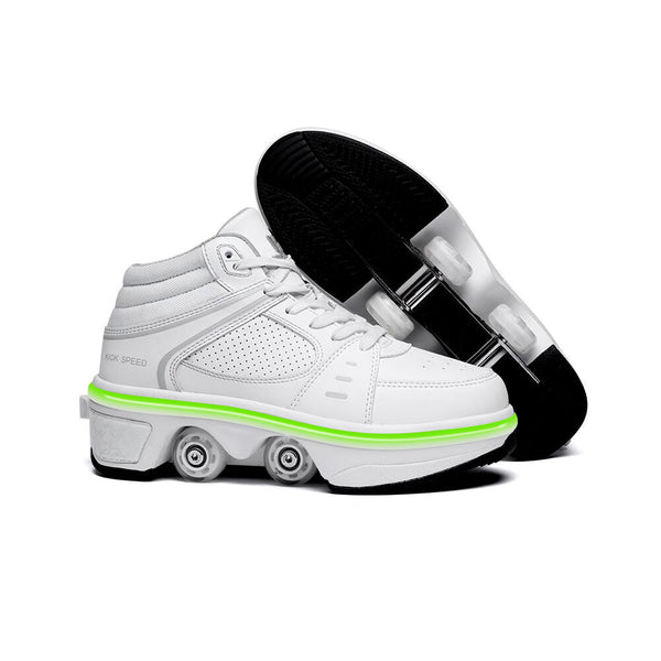 Premium Double Row Rune Roller Skates - Deformation Shoes for Men