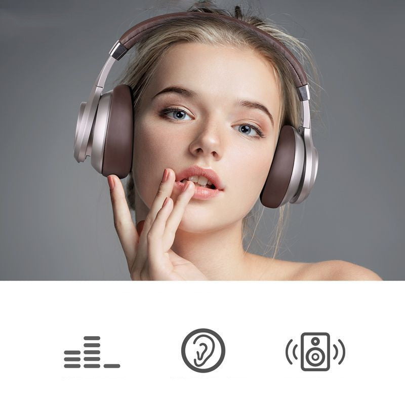 Wireless Bluetooth Headset - Quad-Core Dual Dynamic Drivers with Protein Leather Comfort