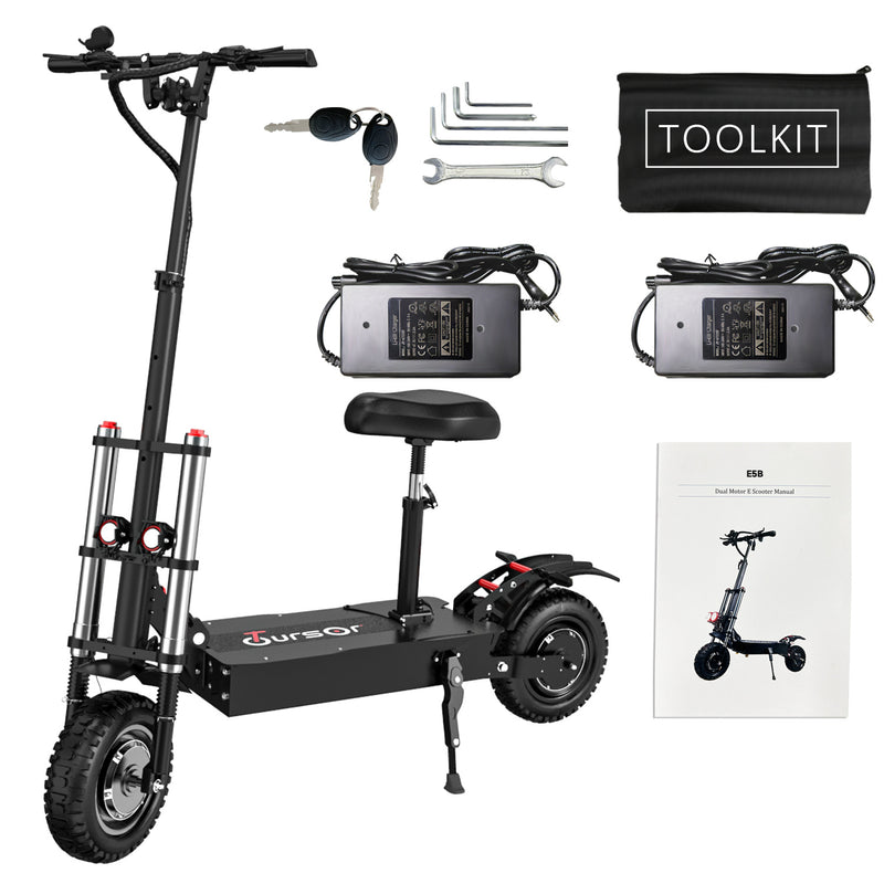 High-Performance 6000W Electric Scooter with Seat - 50MPH Speed & 50 Mile Range
