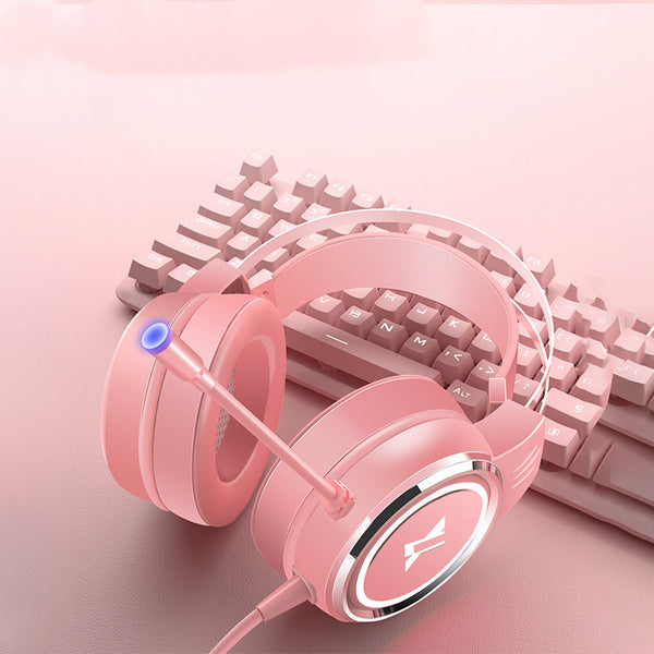 Professional Gaming Headset with Microphone - USB & 3.5mm Wired Computer Headphones