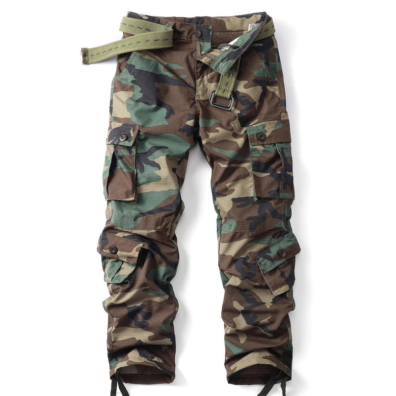 Tactical Camouflage Mountain Cargo Trousers - Men's Outdoor Combat Pants