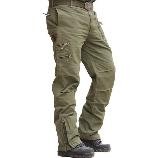 Tactical Mountaineering Cargo Pants - Men's Loose Fit Camouflage Military Trousers