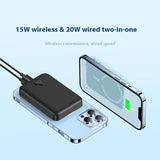 Magnetic Mini Wireless Fast Charging Power Bank - 10000mAh 20W Portable Charger with Strong Magnetic Adsorption
