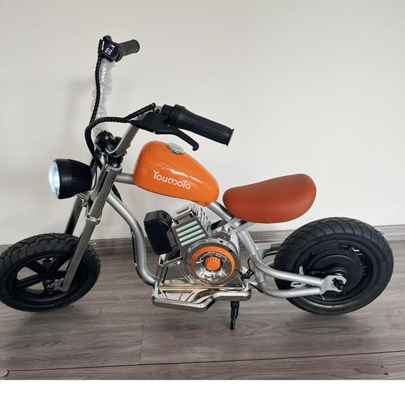 Adventure Electric Bike for Kids - 18V 3-Speed Lightweight Steel Frame Motorcycle for Ages 3-7