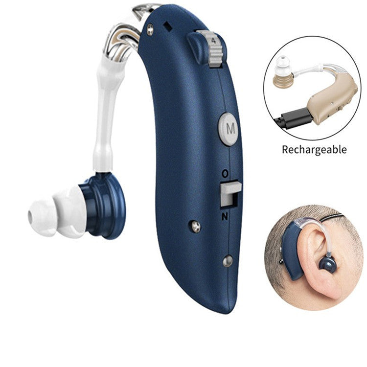 Rechargeable Hearing Aid Earphones - Sound Amplifier with Plastic Design