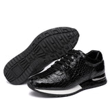 Stylish Men's Retro Fashion Casual Lace-Up Sneakers - Comfortable Walking Shoes