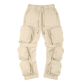 Stylish Hip-Hop Loose Casual Cargo Leggings - European American Streetwear