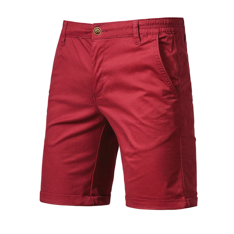 Casual Cotton Cropped Pants - Straight Slim Fit Men's Summer Shorts