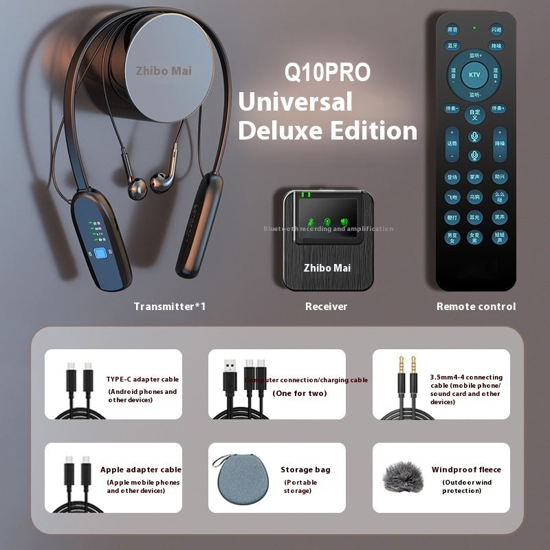 Ultimate Wireless Lavalier Microphone Kit - Professional Sound Card System